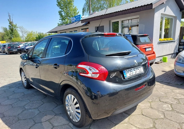 Peugeot 208 cena 24500 przebieg: 124529, rok produkcji 2012 z Dębno małe 277